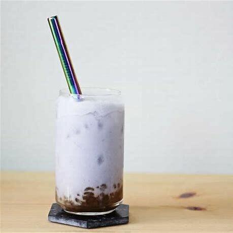 Taro & Red Bean Milk Tea