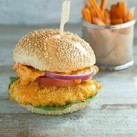 Fried Pollock Burger