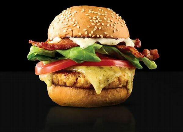 Crispy Chicken Bacon Burger